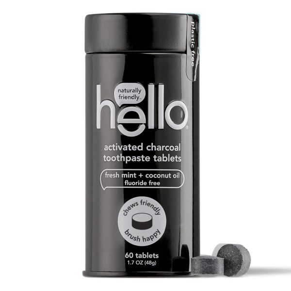 Hello Activated Charcoal Whitening Toothpaste Tabs